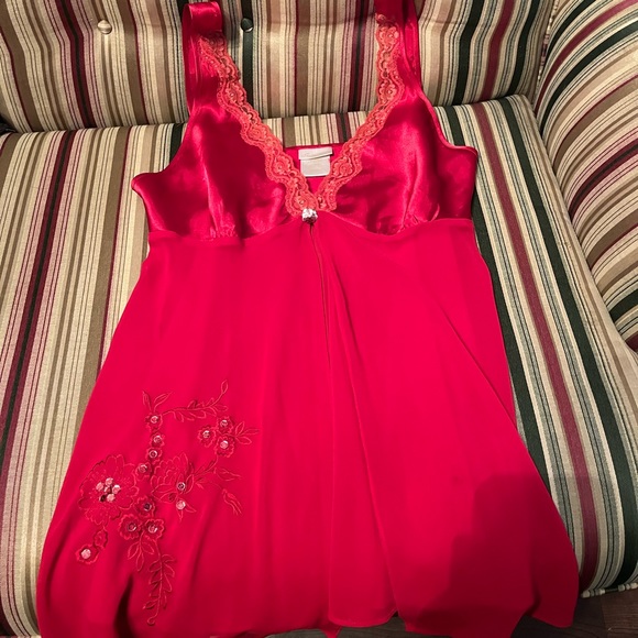 Secret Treasures Other - Secret Treasures Sheer and Satin Nighty